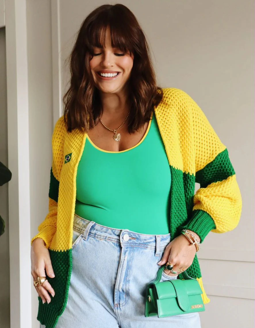 Casaco Tricot Brasil