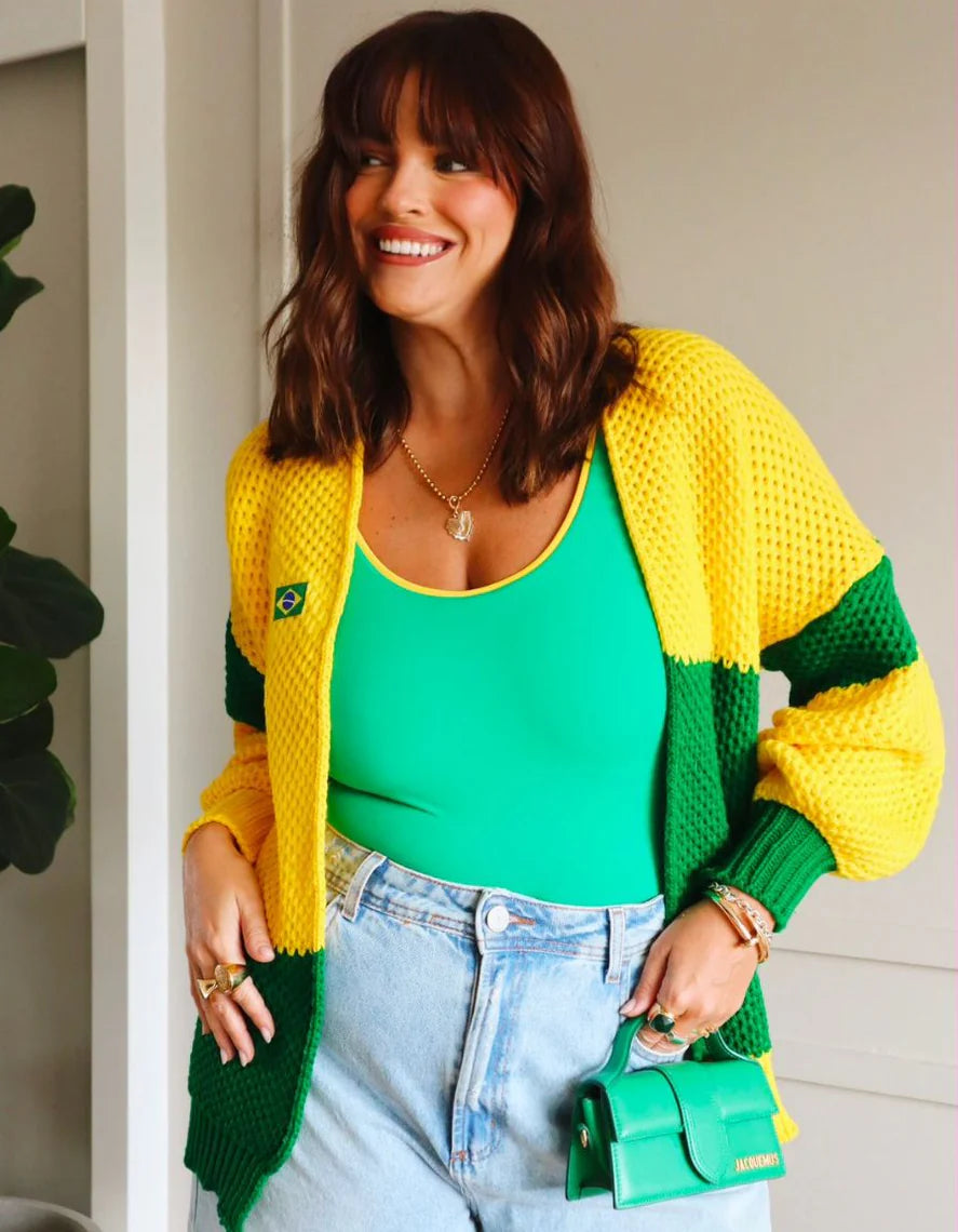 Casaco Tricot Brasil
